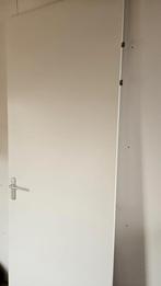 Witte binnendeur - opdekdeur, Doe-het-zelf en Verbouw, 215 cm of meer, 80 tot 100 cm, Gebruikt, Ophalen