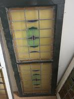 Prachtige originele glas-in-lood ramen – set van 4, Doe-het-zelf en Verbouw, Glas en Ramen, Ophalen, Gebruikt, Minder dan 80 cm