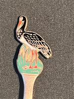 Mooi verzilverd lepeltje Ooievaar, Ophalen of Verzenden