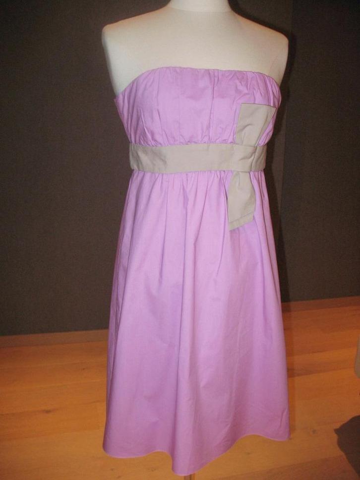 Nieuwe katoenen Nougat jurk met strik, mt 36, Kleding | Dames, Jurken, Nieuw, Maat 36 (S), Roze, Verzenden