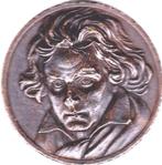 LUDWIG VAN BEETHOVEN 1770 - 1827, Postzegels en Munten, Penningen en Medailles, Verzenden, Overige materialen