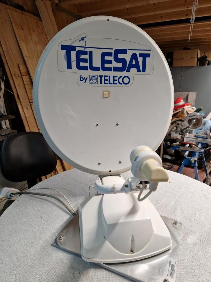 Teleco Telesat 60cm automatisch schotelantenne met Bluetooth, Caravans en Kamperen, Camper-accessoires, Gebruikt, Ophalen