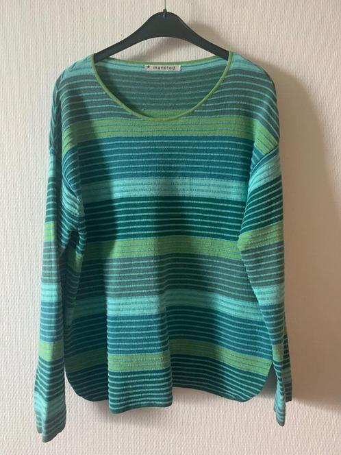 Mansted trui XL, 100% katoen., Kleding | Dames, Truien en Vesten, Zo goed als nieuw, Maat 46/48 (XL) of groter, Groen, Ophalen of Verzenden