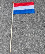 Oud Hollandse vlaggenstok hout met Nederlandse vlag, Ophalen