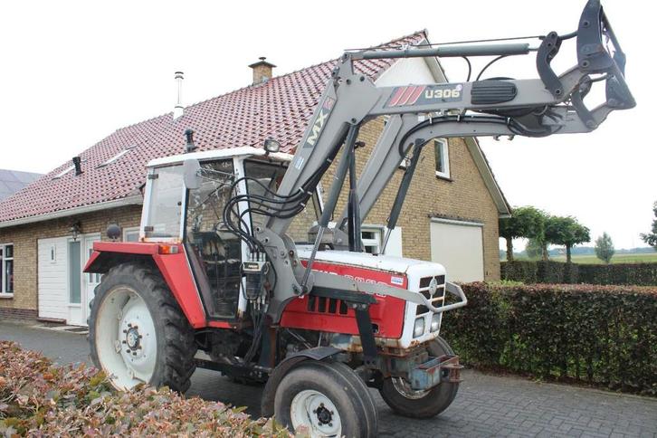 Steyr 8080 met voorlader (bj 1986), Zakelijke goederen, Agrarisch | Tractoren, Steyr, tot 80 Pk, Gebruikt