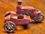 Hubley Gietijzeren Politie Motorfiets met Zijspan - Jaren 20, Ophalen of Verzenden