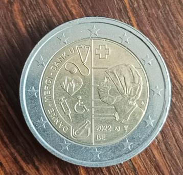 Munt 2 euro België 2022 covid beschikbaar voor biedingen