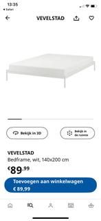 Nieuw bed van Ikea 140x200, Wit, Nieuw, Twijfelaar, 200 cm