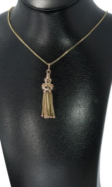 Fraaie kwastjes hanger vintage goud antiek klassiek dames beschikbaar voor biedingen