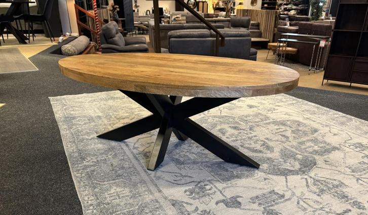 Salontafel ovaal 130cm Direct/Leverbaar/Enschede E-2151, Huis en Inrichting, Tafels | Salontafels, Nieuw, Minder dan 50 cm, 100 tot 150 cm