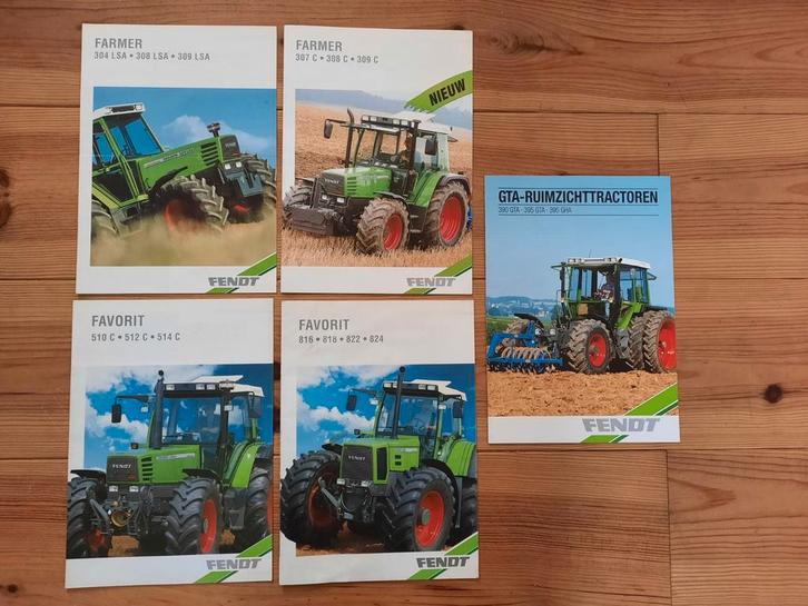 6x Fendt folder., Boeken, Catalogussen en Folders, Zo goed als nieuw, Folder, Ophalen of Verzenden