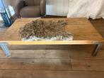 Industriële salontafel 150x76x35cm, Gebruikt, 50 tot 100 cm, 100 tot 150 cm, Ophalen of Verzenden
