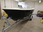 5 persoons Sloep afm 4,60x185 met trailer, Watersport en Boten, Sloepen, Buitenboordmotor, Polyester, Gebruikt, Elektrisch