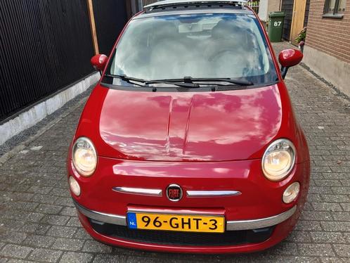 Fiat 500 1.4 16V C 2008 Rood Airco Shuif/kanteldak100HP, Auto's, Fiat, Benzine, D, Hatchback, Handgeschakeld, Origineel Nederlands