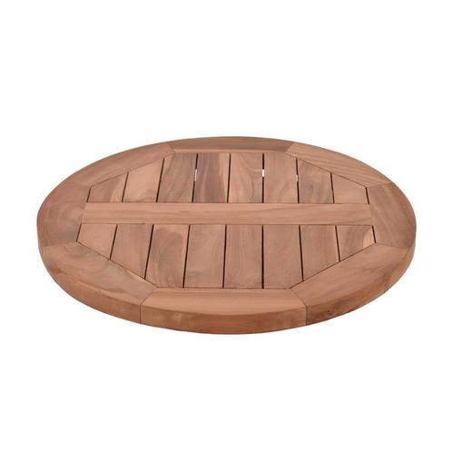 Tafelblad teakhout rond 50 cm en 3 cm dik - teak hout, Tuin en Terras, Tuinsets en Loungesets, Nieuw, Hout, Ophalen of Verzenden