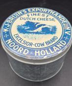 Vintage Look Voorraadblik - Dutch Cheese - Zink-look - Ø12, Ophalen of Verzenden, Gebruikt, Overige