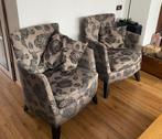 Gratis 2 bloemen fauteuils, Huis en Inrichting, Fauteuils, Ophalen, Gebruikt, Stof, 75 tot 100 cm