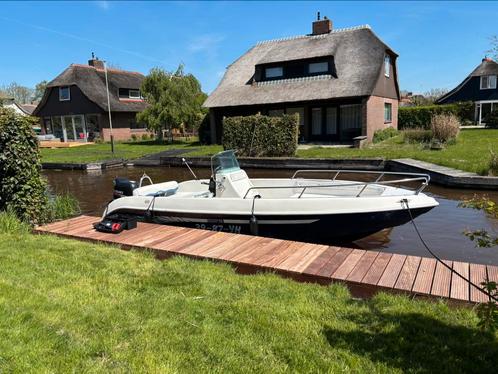 Aquamar Samoa 20 ft met 140pk Suzuki 4 takt en skipaal, Watersport en Boten, Vis- en Consoleboten, Gebruikt, 70 pk of meer, 3 tot 6 meter
