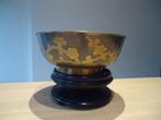 Mid-Century VTG China bowl heavy gilt metal cupper on pewter, Antiek en Kunst, Ophalen of Verzenden