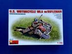 miniart 35179 US Motorcycle WLA w/Rifleman 1/35, Verzenden, Nieuw, Groter dan 1:35