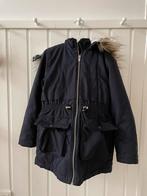 H&M parka, donkerblauw, maat 134, Ophalen of Verzenden, Zo goed als nieuw, Meisje, Jas