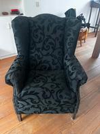 Zwarte fauteuill barok stijl, Huis en Inrichting, Fauteuils, Ophalen of Verzenden, Zo goed als nieuw
