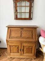Eiken secretaire/klepkast, Ophalen, Gebruikt, Old dutch stijl