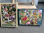 1 + 1 Puzzel magische vlinders bloemen Cobble Hill 500 1000, Ophalen of Verzenden, 500 t/m 1500 stukjes, Zo goed als nieuw, Legpuzzel