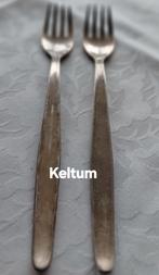 Verzilverde vorken Keltum, Antiek en Kunst, Antiek | Bestek, Ophalen of Verzenden