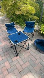 Campingstoeltjes met tafel, Ophalen