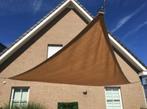 Schaduwdoek 420cm Zandkleurig driehoek, Ophalen of Verzenden, Nieuw