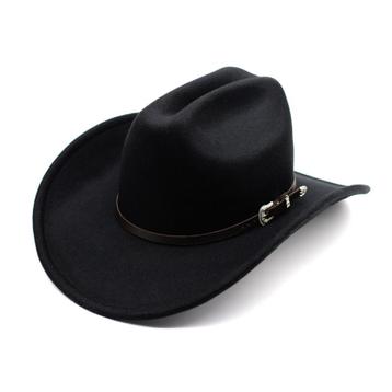 Zwarte cowboy hoed / heren dames mannen vrouwen western beschikbaar voor biedingen