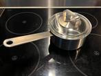 t.k.Ikea RVS steelpan+deksel 14cm 1liter INDUCTIE, Ophalen, Zo goed als nieuw, Rvs, Kookpan of Snelkookpan