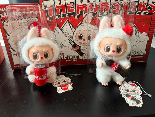 Labubu the monsters COCA-COLA fles en blik nieuw, Verzamelen, Poppetjes en Figuurtjes, Nieuw, Ophalen of Verzenden