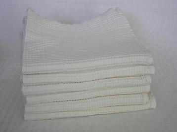 6 Badhanddoeken met wafelstructuur -	nieuw