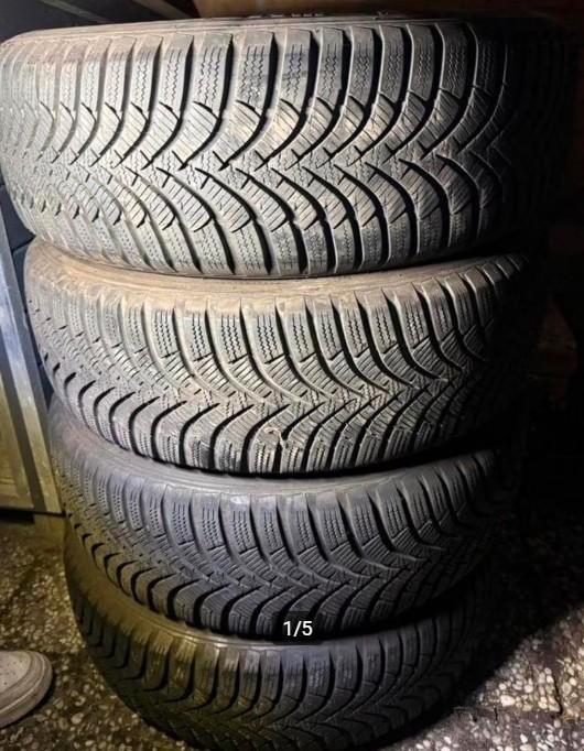 ❄️ Set van 4 Winterbanden Hankook 195 60 16 M+ S Mud & Snow., Auto diversen, Autosport-onderdelen, Gebruikt, Ophalen