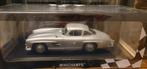 Minichamps 1/18 Mercedes Benz 300 SL 1955 zilvergrijs, Ophalen of Verzenden, Zo goed als nieuw, Auto, MiniChamps