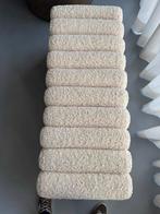 Nieuwe Eichholtz Bouclé Bankje/Poef - Wit, Ophalen, Nieuw, Minder dan 50 cm, 75 tot 100 cm