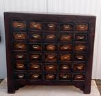 Apothekerskast ladenkast dressoir wandkast donkerbruin zwart, Huis en Inrichting, Kasten | Ladekasten, Ophalen, 100 tot 150 cm