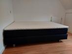 Twijfelaar Boxspring Bed 140x200 - Jysk - Goede Staat, Ophalen, Gebruikt, Zwart, 140 cm