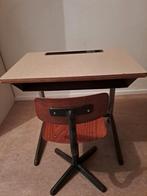 Vintage schoolbank met stoel, Ophalen
