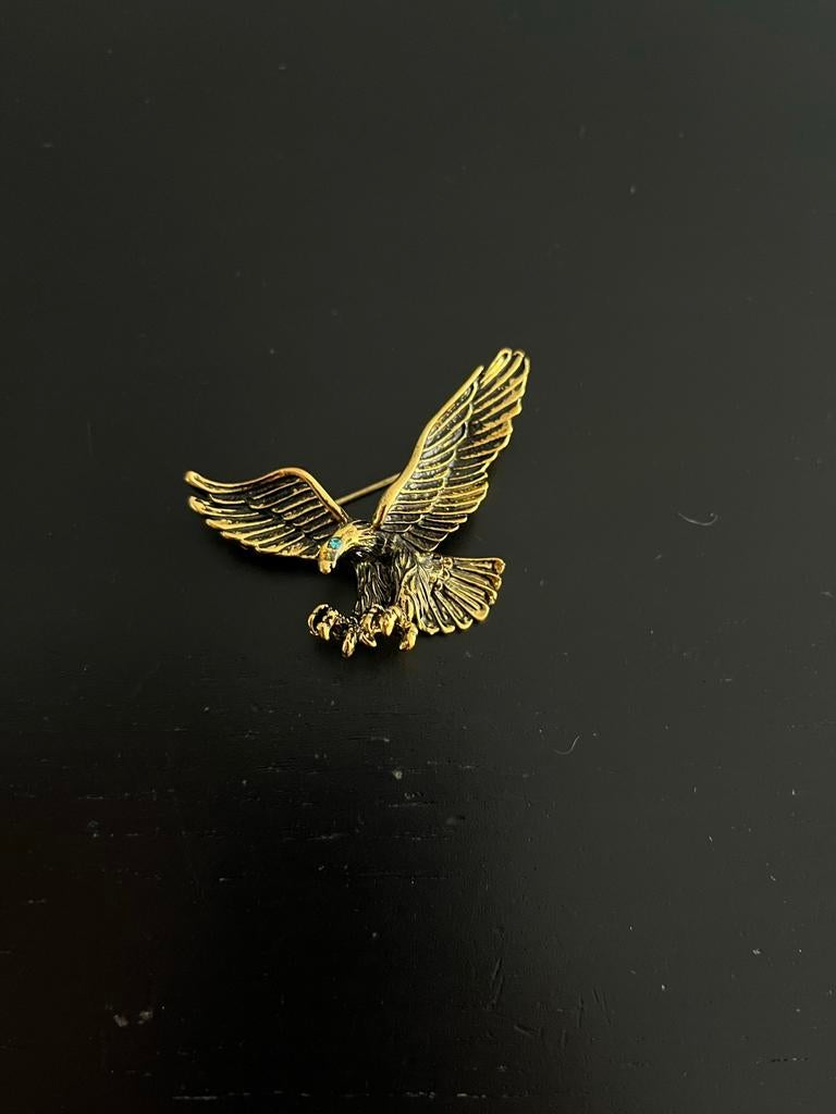 Broche roofvogel, Ophalen of Verzenden, Zo goed als nieuw, Overige materialen
