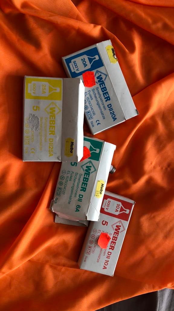 Stoppen voor de stoppenkast, Doe-het-zelf en Verbouw, Elektra en Kabels, Ophalen of Verzenden, Nieuw