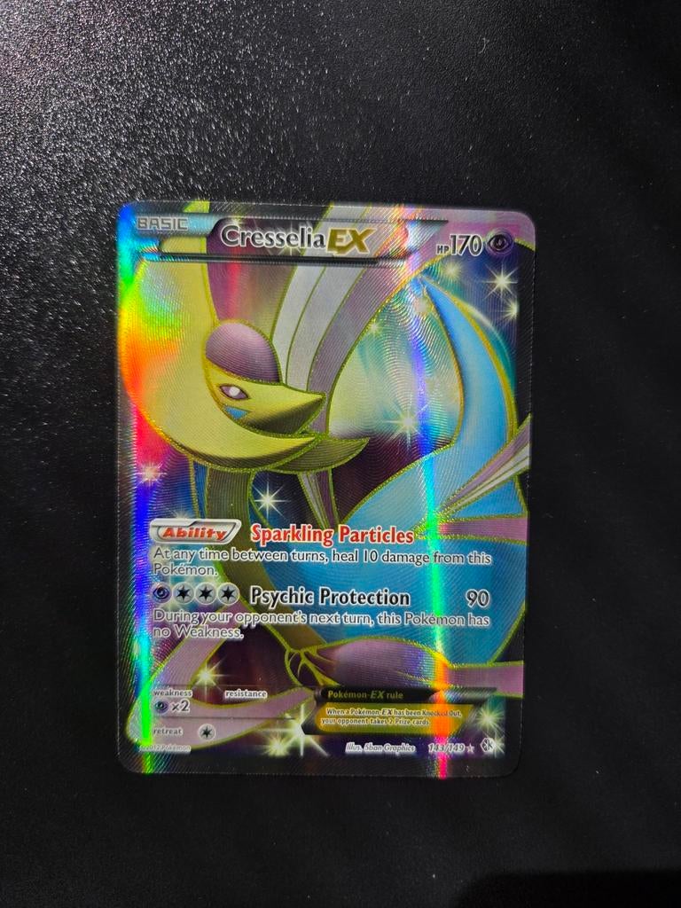 Cresselia ex 143/149 Pokemon Boundaries Crossed, Ophalen of Verzenden, Zo goed als nieuw, Booster, Foil