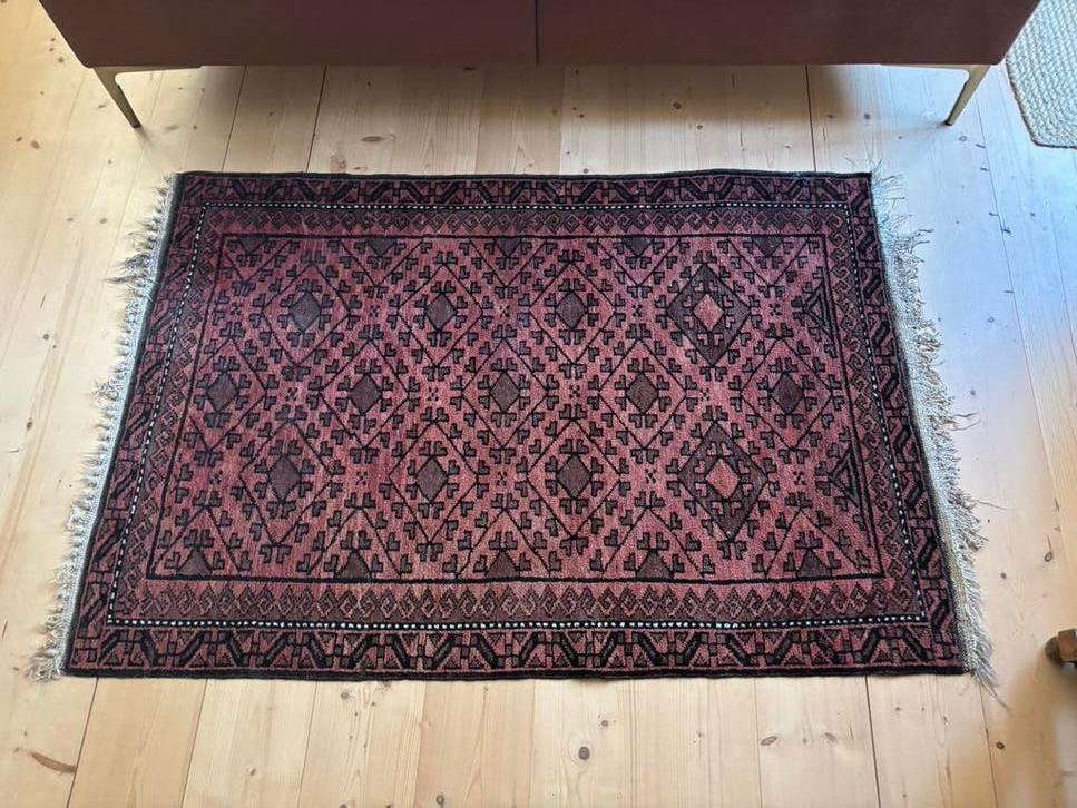 Origineel Perzisch tapijt 103x150 cm, 100 tot 150 cm, Ophalen of Verzenden, Zo goed als nieuw, 150 tot 200 cm
