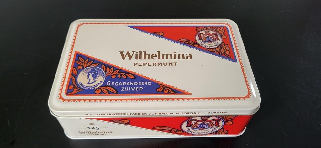 Pepermuntblik van Wilhelmina, Verzamelen, Blikken, Ophalen, Zo goed als nieuw, Overige