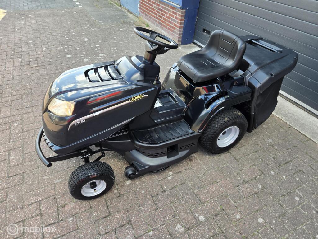 Zitmaaier  alpina hydrostaat  opvang mulch b&s, Zo goed als nieuw, Opvangbak