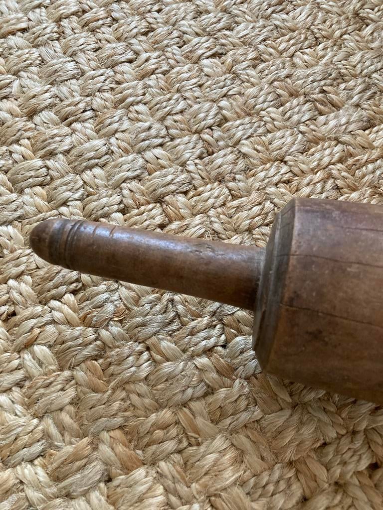 Authentieke oude houten deegroller, Antiek en Kunst, Ophalen of Verzenden