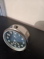 Vintage JAZ wekker - Mechanisch - Chroom, Ophalen of Verzenden