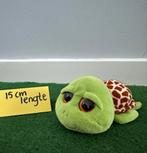 Groene schildpad knuffel met grote ogen, 15 cm, Ophalen of Verzenden, Zo goed als nieuw, Overige typen